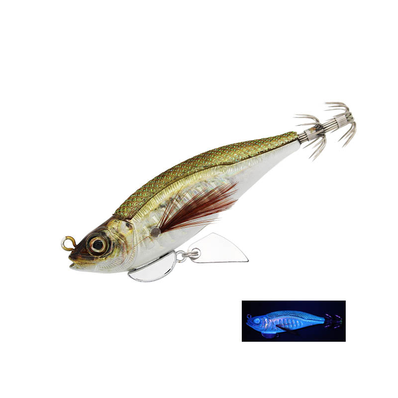 LITTLE JACK HUGGOS (SQUID JIG) 90MM - COLOUR: 01 AJI/UV