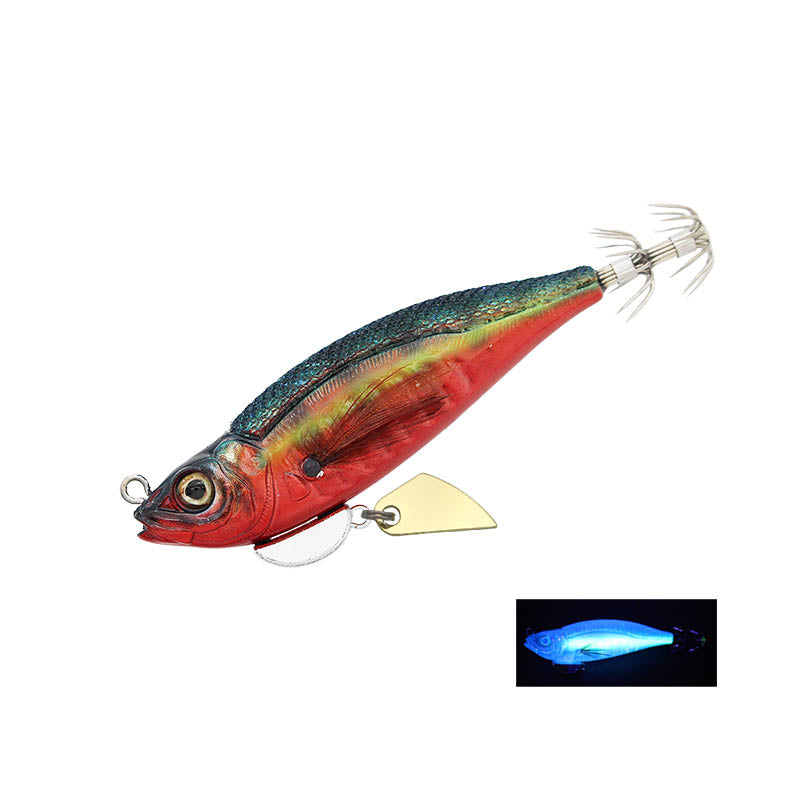 LITTLE JACK HUGGOS (SQUID JIG) 90MM - COLOUR: 05 GREEN/RED