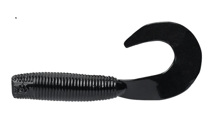 DAIWA BAIT JUNKIE GRUB 2.5 INCH - COLOUR: 13 BLACK UV