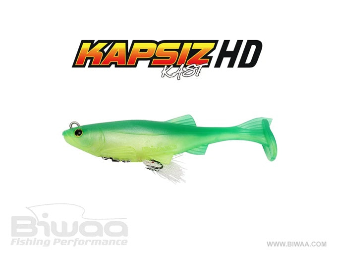 BIWAA KAPSIZ KAST HD 6 (RIGGED SOFT-PLASTIC SWIMBAIT) COLOUR #202 LIMETREUSE