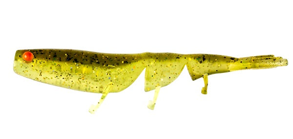 DAIWA BAIT JUNKIE PRAWN 3 INCH - COLOUR: 51 LEMONGRASS UV