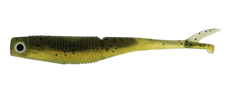 DAIWA BAIT JUNKIE FLICK 2.95 INCH - COLOUR: 53 OLIVE OIL UV