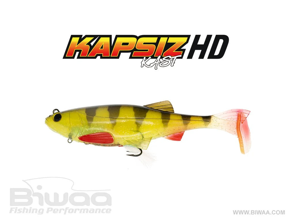 BIWAA KAPSIZ KAST HD 6 (RIGGED SOFT-PLASTIC SWIMBAIT) COLOUR #76 GHOST PERCH