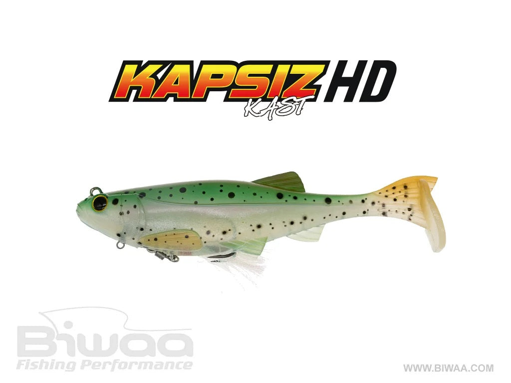BIWAA KAPSIZ KAST HD 7.5 (RIGGED SOFT-PLASTIC SWIMBAIT) COLOUR #77 GHOST RAINBOW TROUT