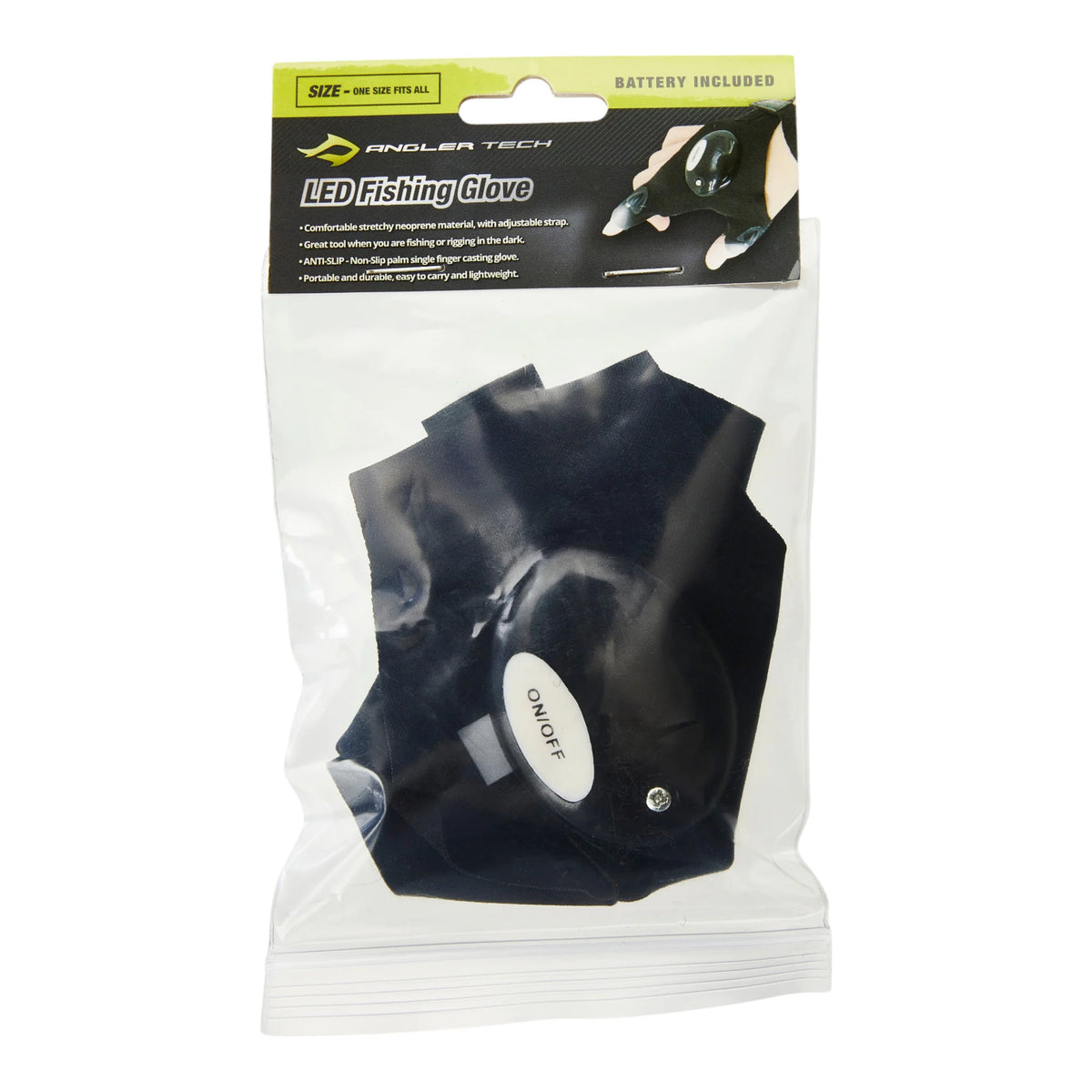 AT LED FISHING GLOVE INCL. BATTERY