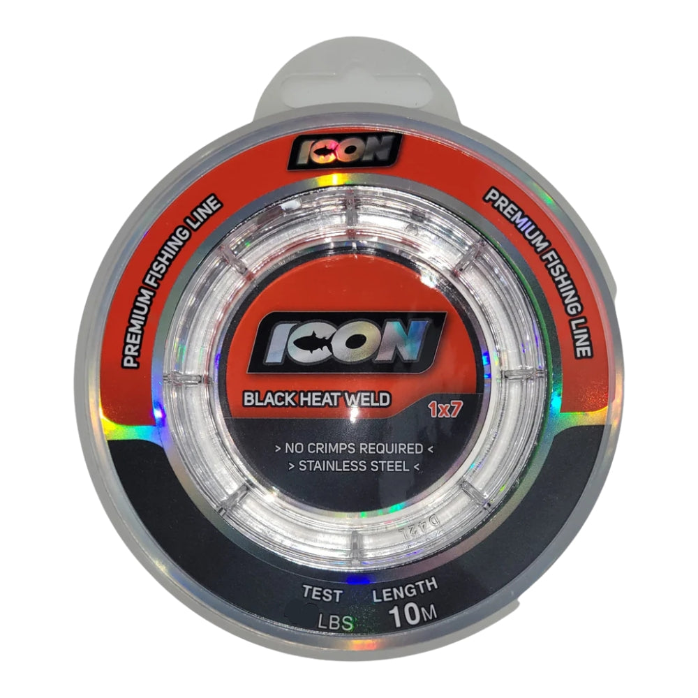 ICON 1X7 HEATWELD SS STEEL WIRE 10M 27LB