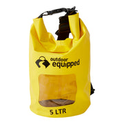 OUTDOOR EQUIPPED 5LTR DRY BAG YELLOW K10324