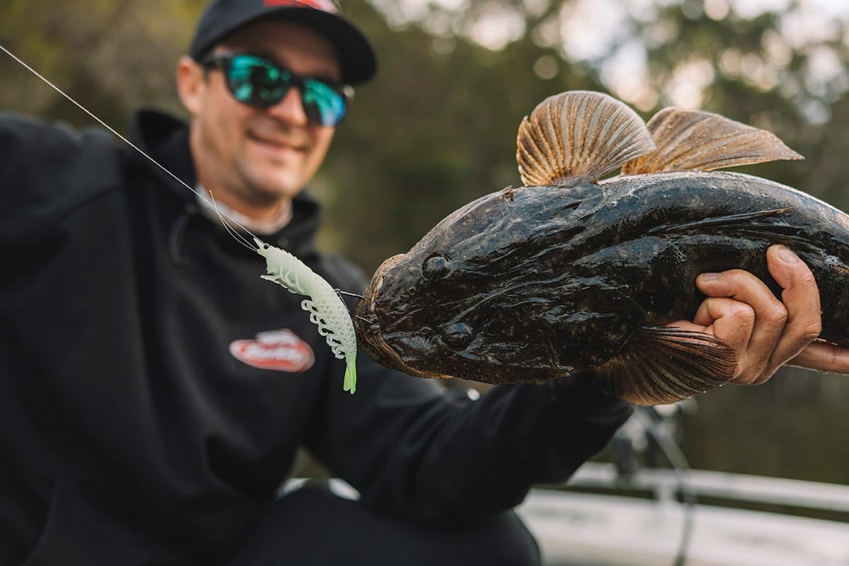 BERKLEY POWERBAIT CULLSHRIMP 5 INCH - COLOUR: DISCO VIOLET