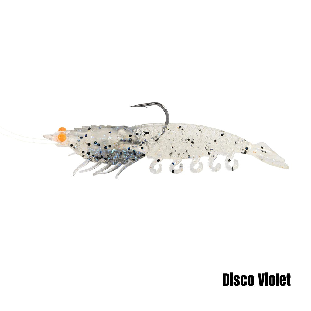 BERKLEY POWERBAIT CULLSHRIMP 3.5 INCH - COLOUR: DISCO VIOLET