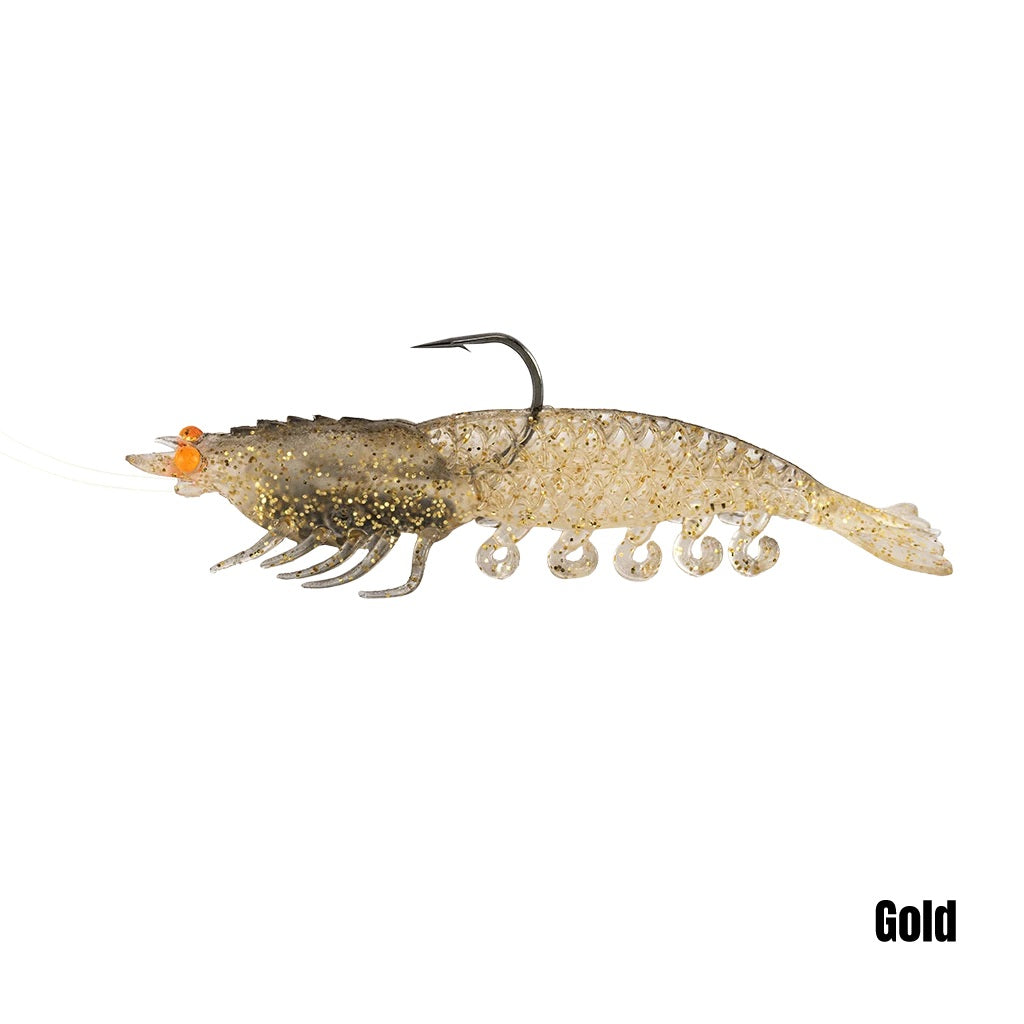 BERKLEY POWERBAIT CULLSHRIMP 3.5 INCH - COLOUR: GOLD