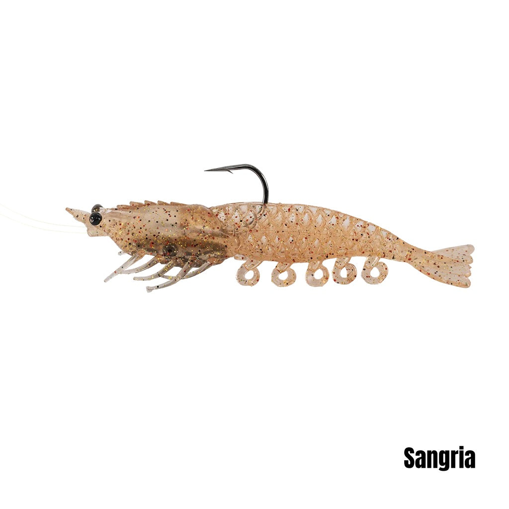 BERKLEY POWERBAIT CULLSHRIMP 3.5 INCH - COLOUR: SANGRIA