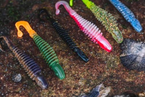 BERKLEY POWERBAIT CURLY BONES 4 INCH - COLOUR: BLOWN MOTOR