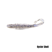 BERKLEY POWERBAIT CURLY BONES 4 INCH - COLOUR: OYSTER SHELL