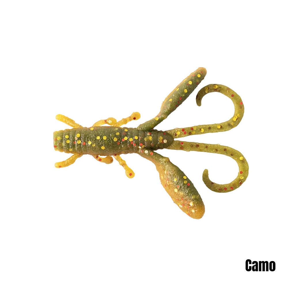BERKLEY POWERBAIT MAXSCENT CRITTER HAWG 2.6 INCH - COLOUR: CAMO