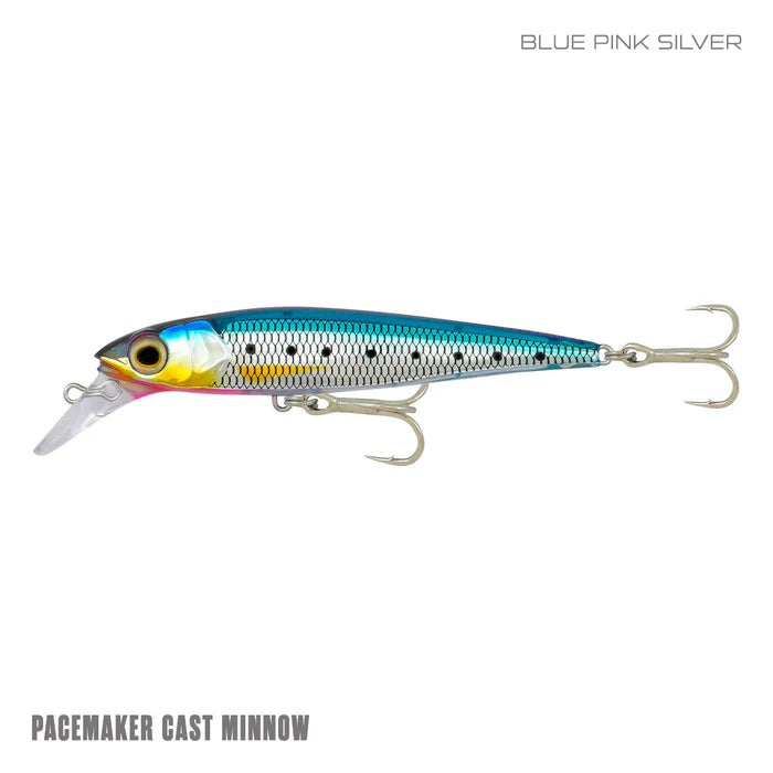 SAMAKI PACEMAKER CAST MINNOW 90 - COLOUR: BLUE PINK SILVER