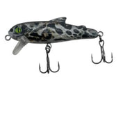 BULLET MINNOW 5CM RATTLE SUSPENDING SINKING SILENT COLOUR GREEN LEOPARD TREE FROG