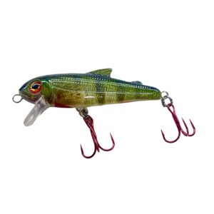 BULLET MINNOW 5CM SUSPENDING RATTLE SLOW SINK COLOUR RED FIN
