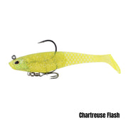 BERKLEY POWERBAIT CULLSHAD MAGNUM 8 INCH - COLOUR: CHARTREUSE FLASH