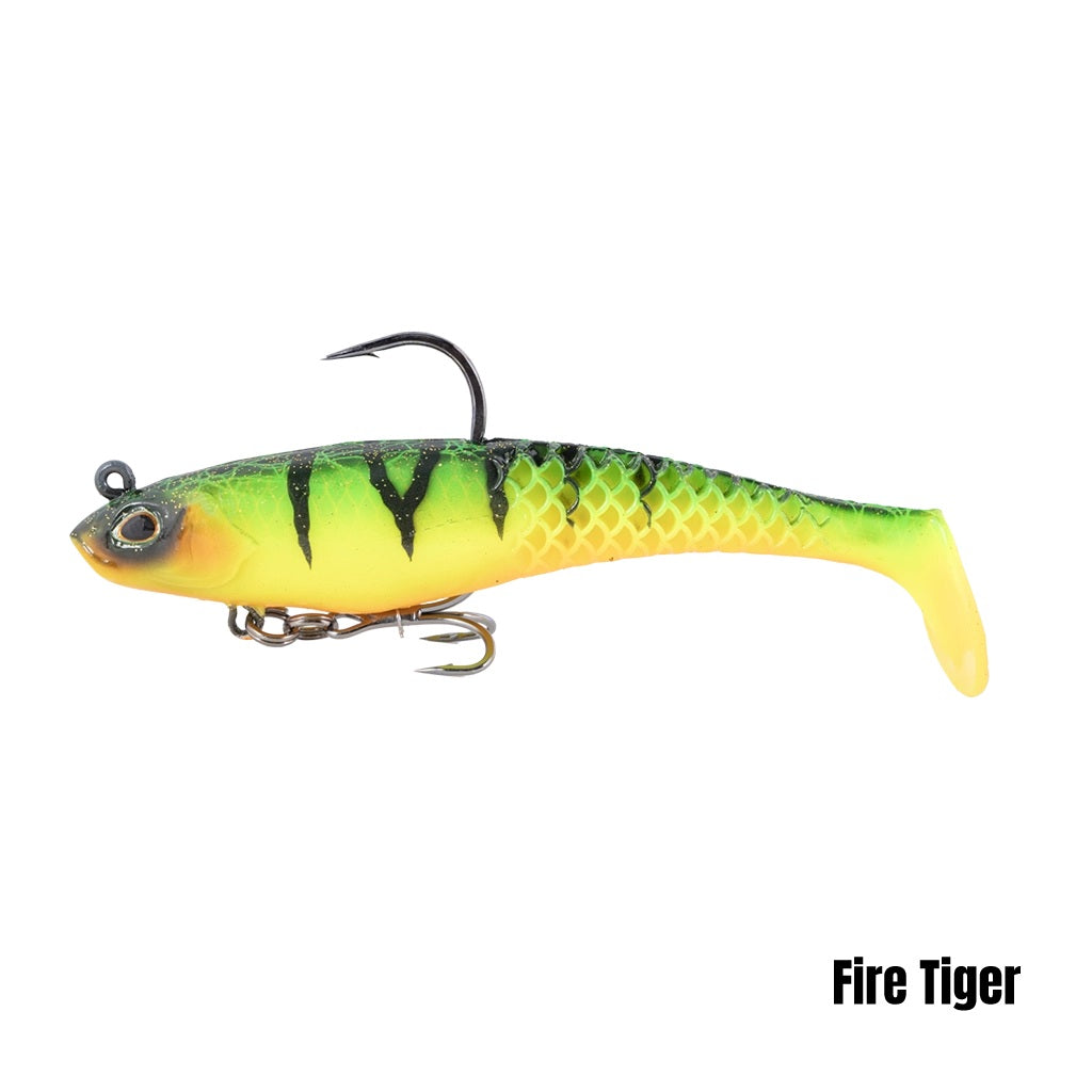BERKLEY POWERBAIT CULLSHAD MAGNUM 6 INCH - COLOUR: FIRE TIGER