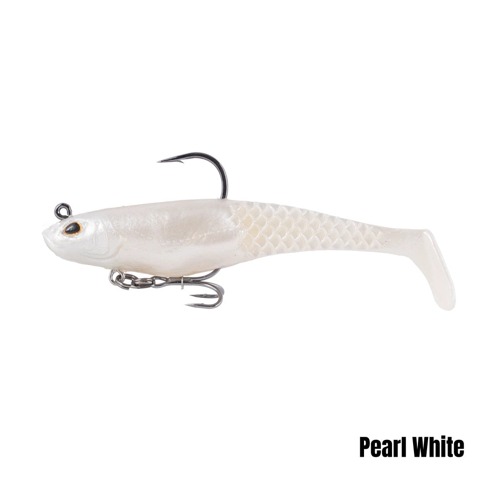 BERKLEY POWERBAIT CULLSHAD MAGNUM 6 INCH - COLOUR: PEARL WHITE