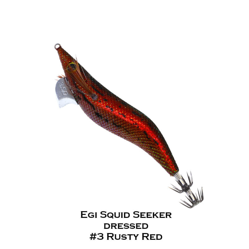 OCEANS LEGACY EGI SEEKER DRESSED 3.0 COLOUR 3 RUSTY RED