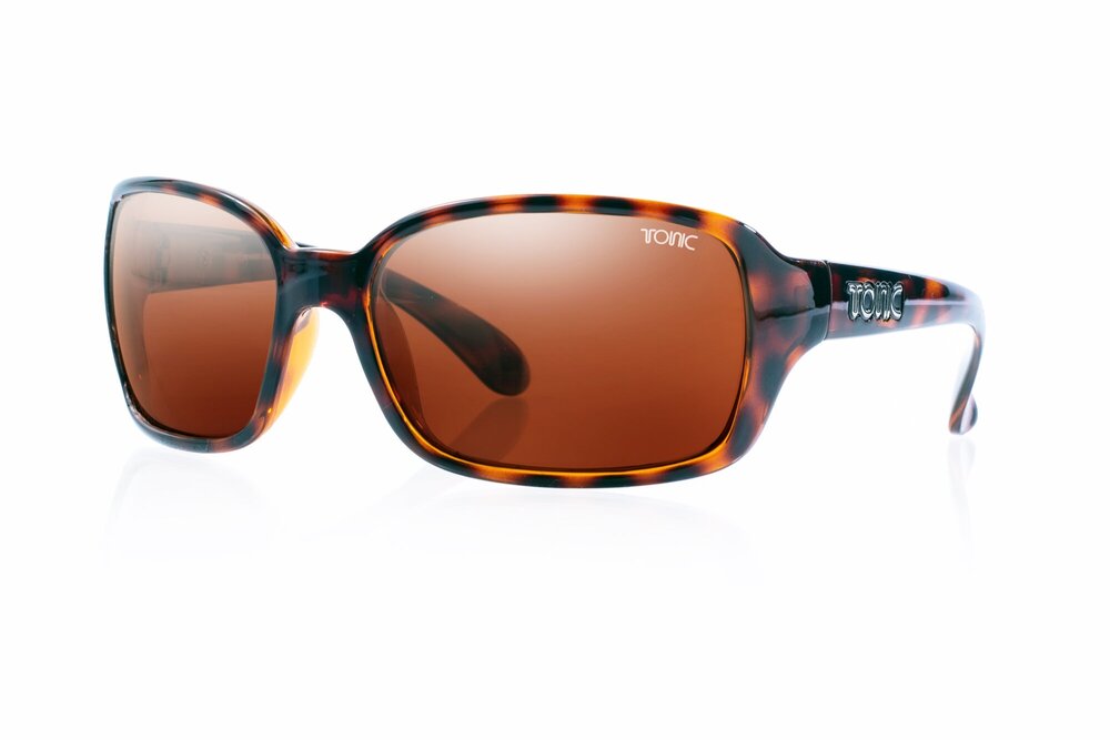 TONIC COVE POLARISED SUNGLASSES - GLASS COPPER PHOTOCHROMIC LENSE (GLOSS TORTOISE SHELL FRAME)