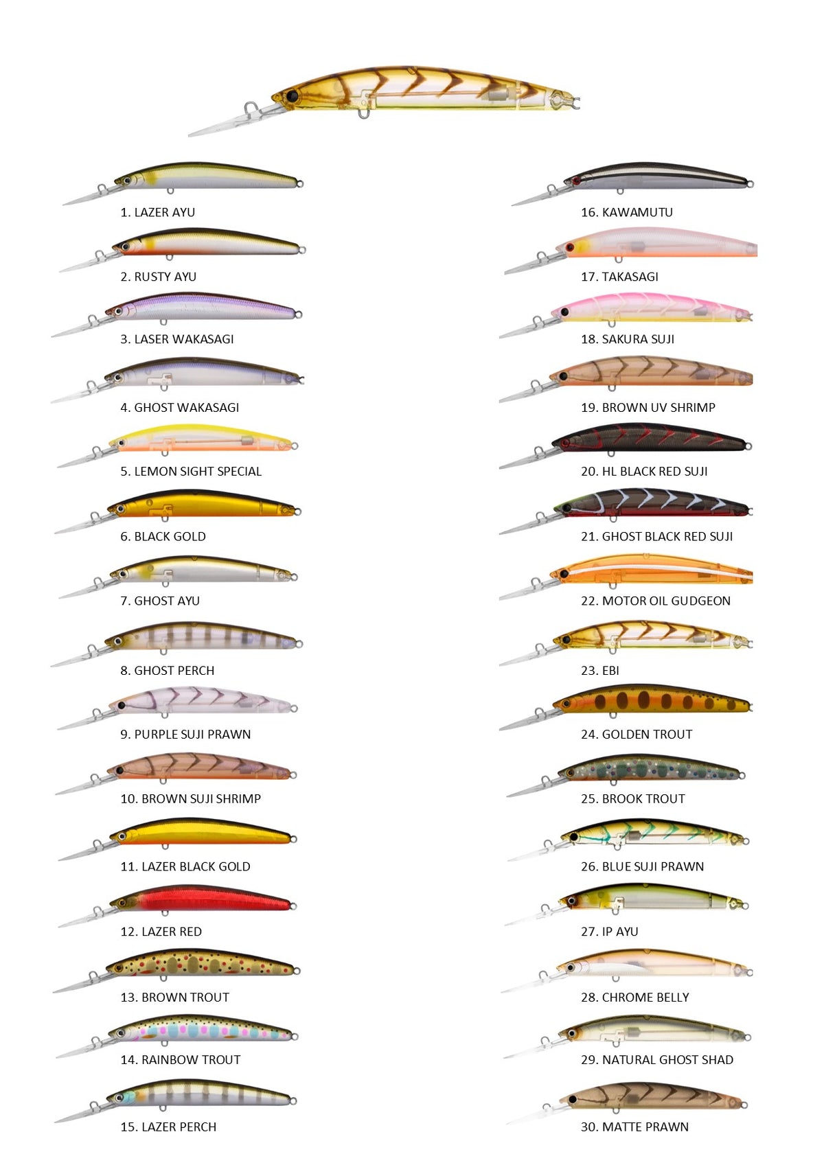 DAIWA DOUBLE CLUTCH 60SP COLOUR NATURAL GHOST SHAD
