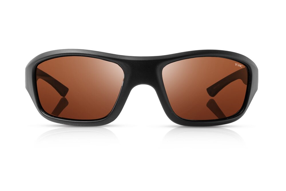 TONIC EVO POLARISED SUNGLASSES - GLASS COPPER PHOTOCHROMIC LENSE (MATTE BLACK FRAME)