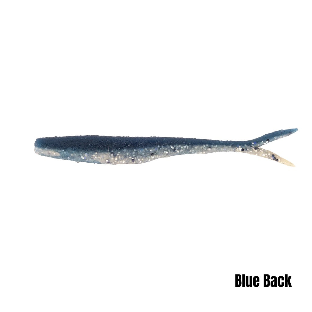BERKLEY POWERBAIT MAXSCENT FLATNOSE MINNOW 4 INCH - COLOUR: BLUE BACK