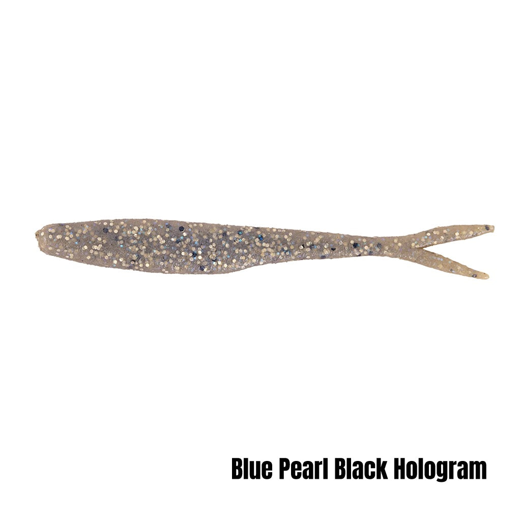 BERKLEY POWERBAIT MAXSCENT FLATNOSE MINNOW 4 INCH - COLOUR: BLU PEARL BLK HOLOGRAM