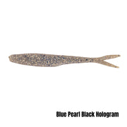 BERKLEY POWERBAIT MAXSCENT FLATNOSE MINNOW 4 INCH - COLOUR: BLU PEARL BLK HOLOGRAM