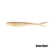 BERKLEY POWERBAIT MAXSCENT FLATNOSE MINNOW 4 INCH - COLOUR: BROWN BACK