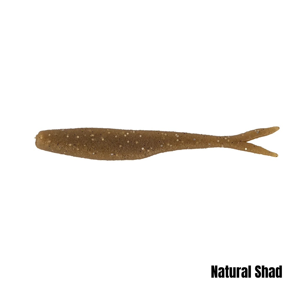BERKLEY POWERBAIT MAXSCENT FLATNOSE MINNOW 4 INCH - COLOUR: NATURAL SHAD