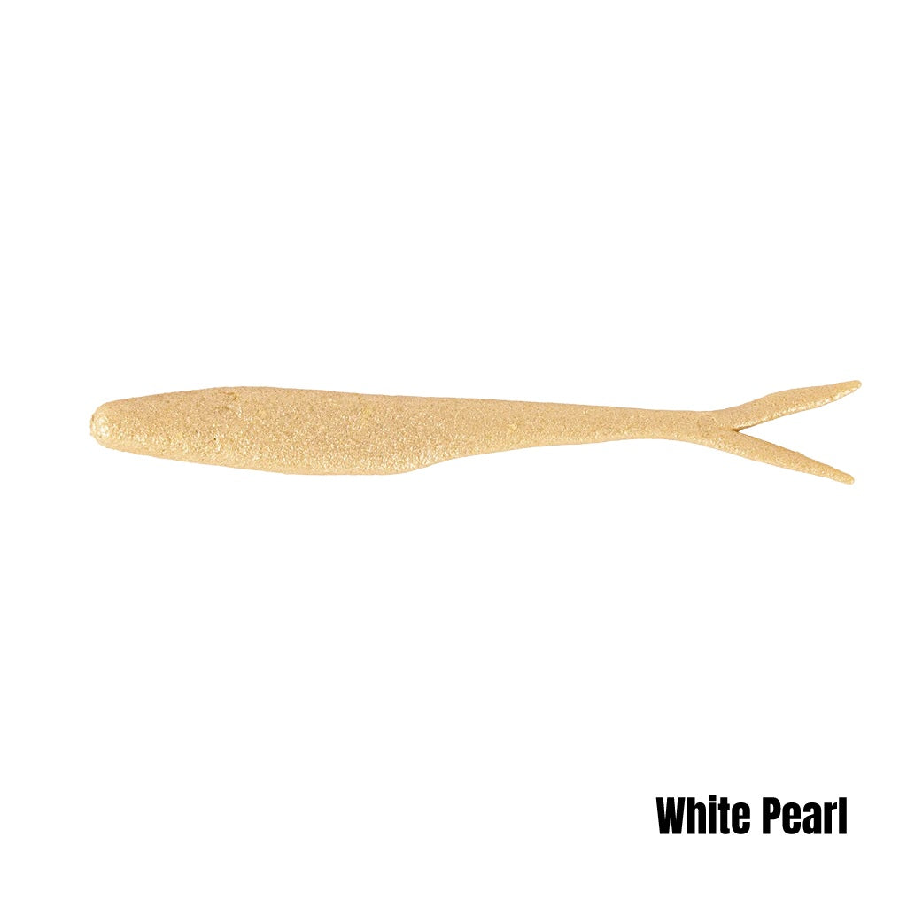 BERKLEY POWERBAIT MAXSCENT FLATNOSE MINNOW 4 INCH - COLOUR: WHITE PEARL