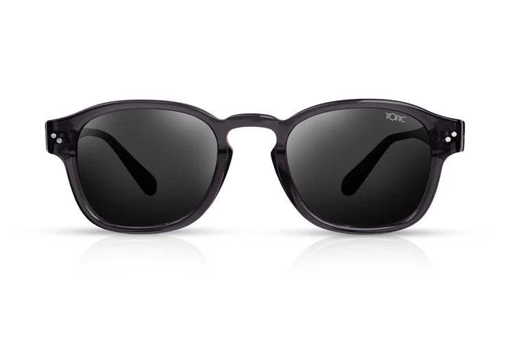 TONIC ECLIPSE POLARISED SUNGLASSES - GLASS GREY BASE LENSE (LITHIUM TRANSPARENT GLOSS FRAME)