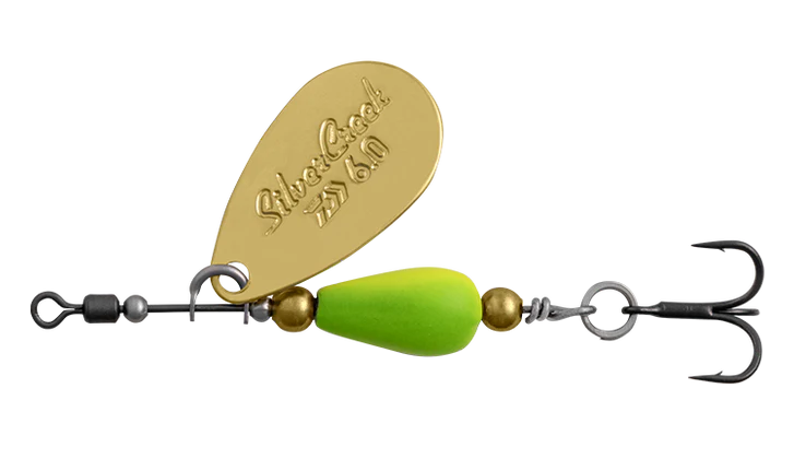 DAIWA SILVERCREEK SPINNER 4.0GR COLOUR GOLD CHARTREUSE