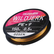 GOSEN ANSWER WILDJERK X9 SINKING BRAID PE0.6 (12LB) 150M - COLOUR: YELLOW BASE