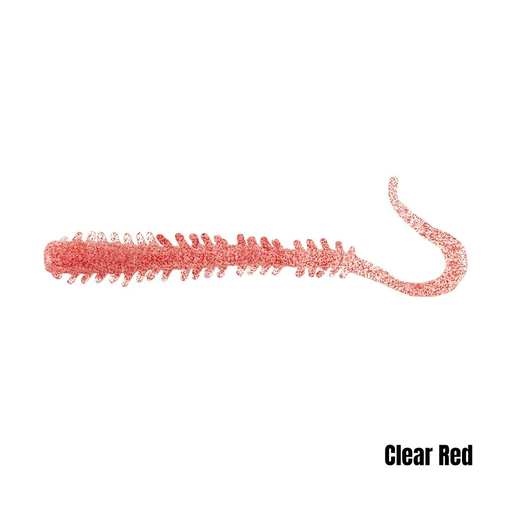 BERKLEY GULP ISOME CURLY 4 INCH - COLOUR: CLEAR RED