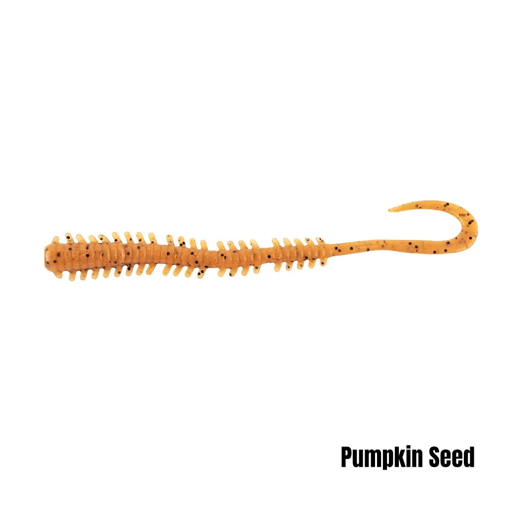 BERKLEY GULP ISOME CURLY 4 INCH - COLOUR: PUMPKINSEED
