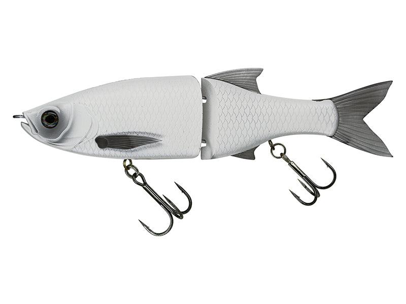 MOLIX GLIDE BAIT 130 (SLOW SINKING JOINTED SWIMBAIT) COLOUR #521 MATT WHITE