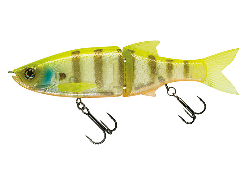 MOLIX GLIDE BAIT 130 (SLOW SINKING JOINTED SWIMBAIT) COLOUR #601 WHITE GILL ORANGE BELLY
