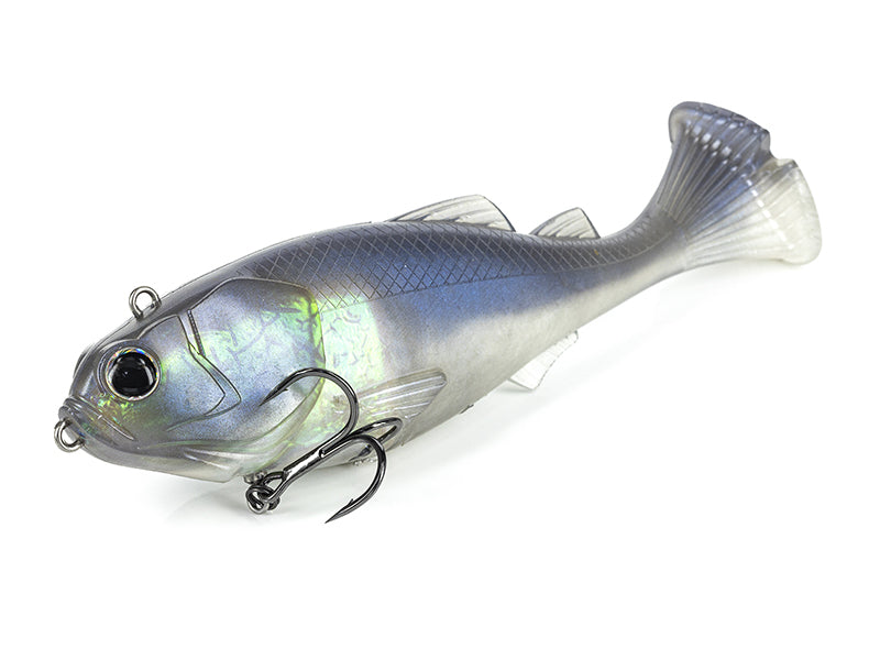 MOLIX HYBRID SWIMMER 165 (RIGGED SOFT-PLASTIC SWIMBAIT) COLOUR #617 SILVER CLEAR
