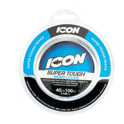 ICON SUPER TOUGH TRACE MONOFILAMENT LEADER (40LB) 100M