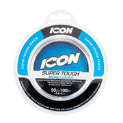 ICON SUPER TOUGH TRACE MONOFILAMENT LEADER (50LB) 100M