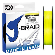 DAIWA J-BRAID X4 BRAID 15LB (270M) - YELLOW