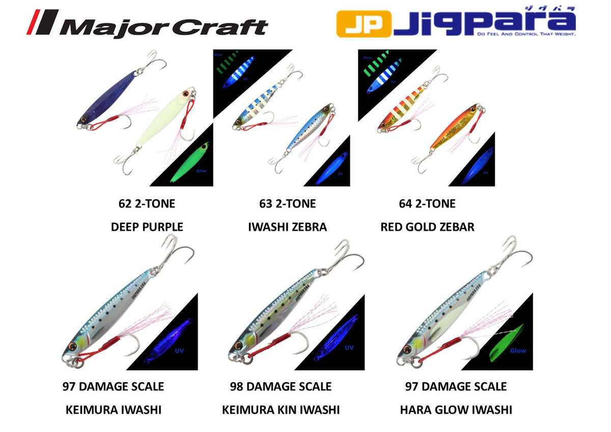 MAJOR CRAFT JIGPARA SHORT 100G - COLOUR: 08 SILVER
