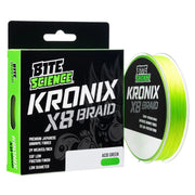 BITE SCIENCE KRONIX X8 BRAID 20LB 300M ACID GREEN