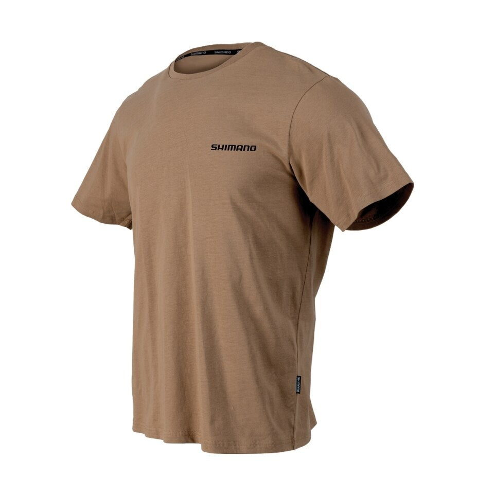 SHIMANO LTG BROWN TROUT T-SHIRT (COLOUR: SAND) - 4X LARGE