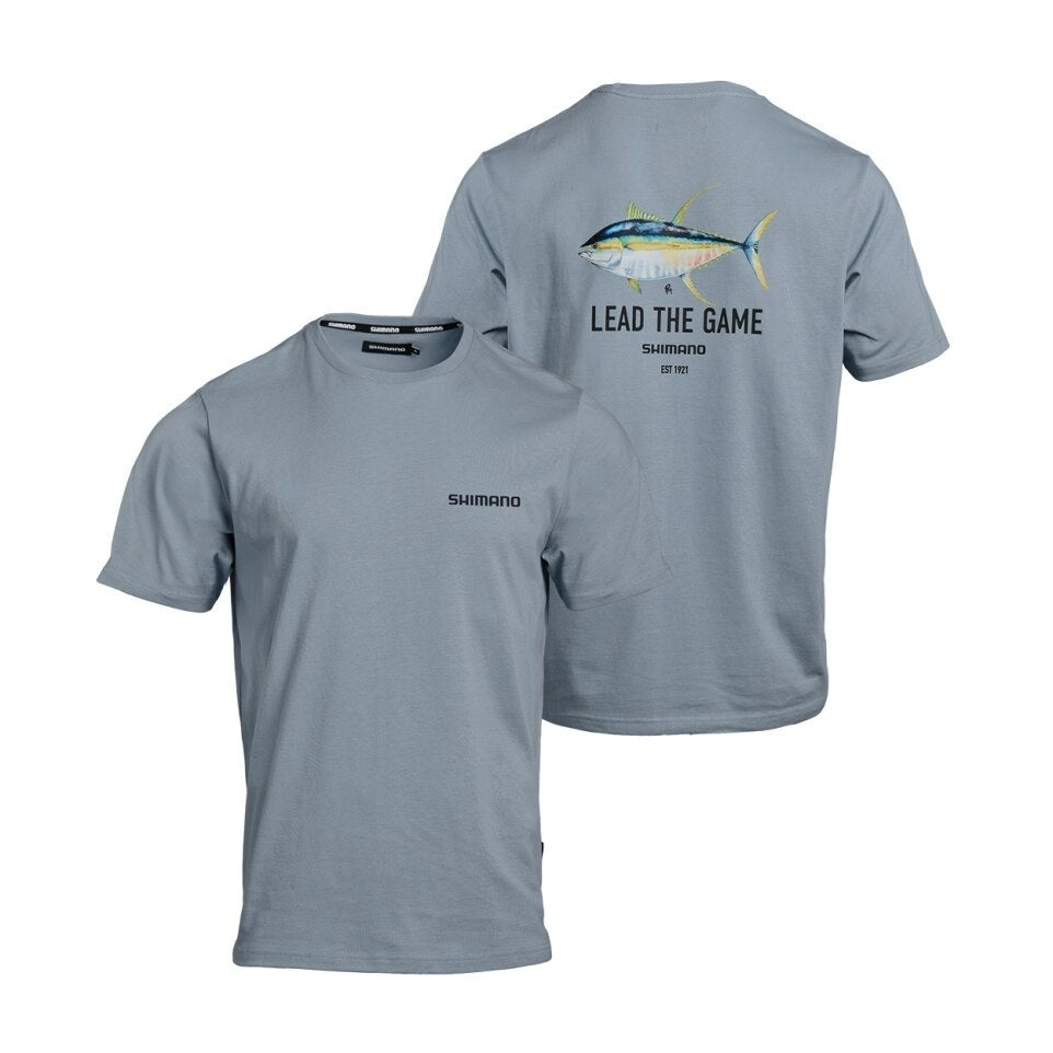 SHIMANO LTG YELLOWFIN TUNA T-SHIRT (COLOUR: MIST) - MEDIUM