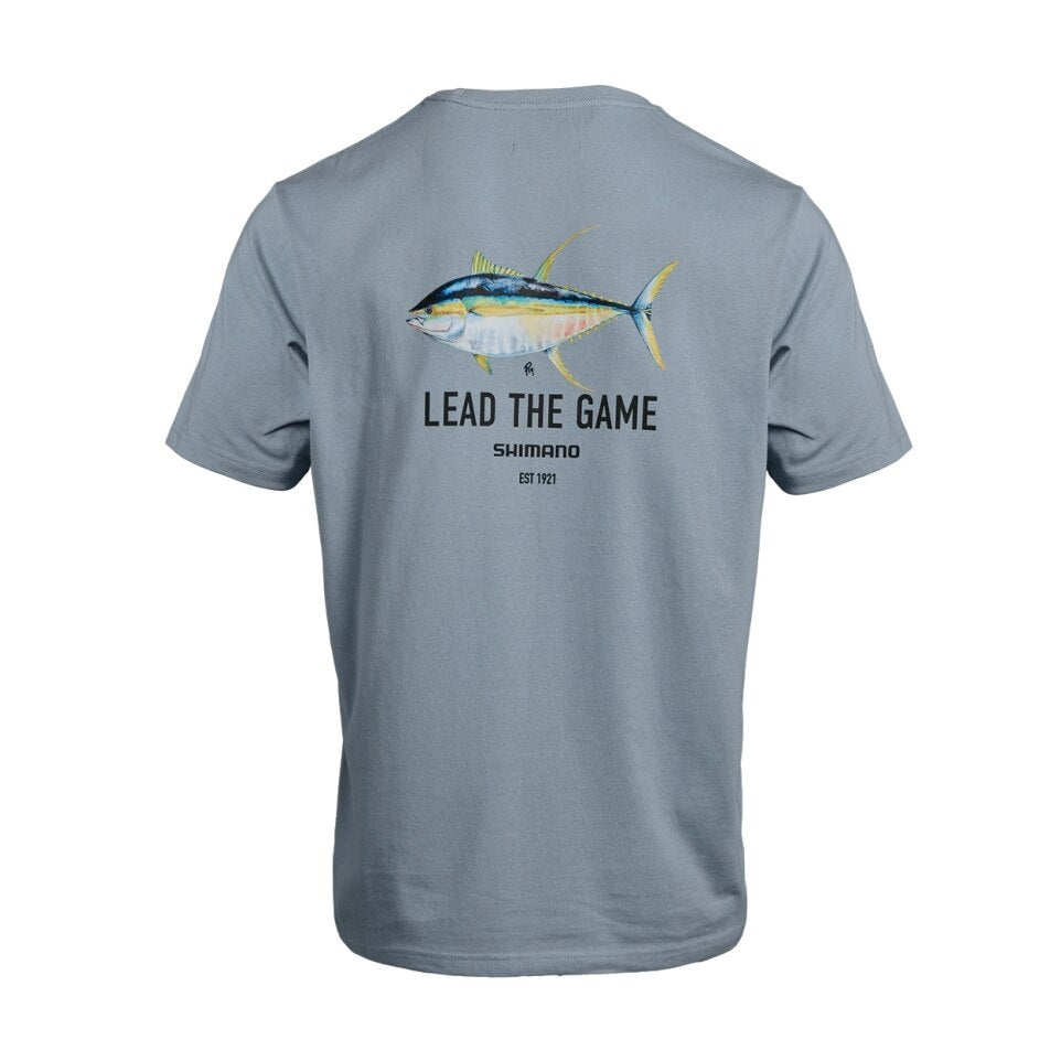 SHIMANO LTG YELLOWFIN TUNA T-SHIRT (COLOUR: MIST) - MEDIUM